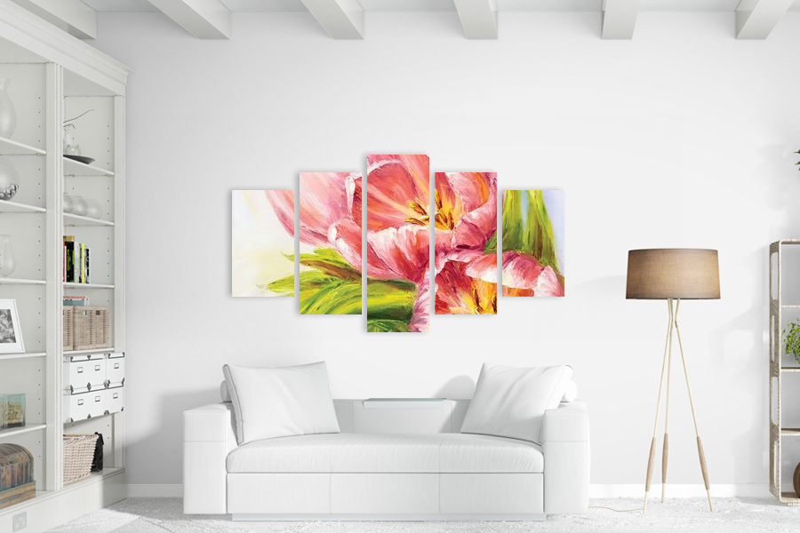 Πίνακας σε καμβά για μοντέρνο χώρο, έργο με αφηρημένο θέμα, στυλ διακόσμησης μοντέρνο.