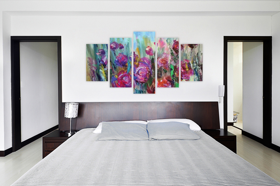 Πίνακας σε καμβά για μοντέρνο χώρο, με αφηρημένα σχέδια, στυλ διακόσμησης minimal.