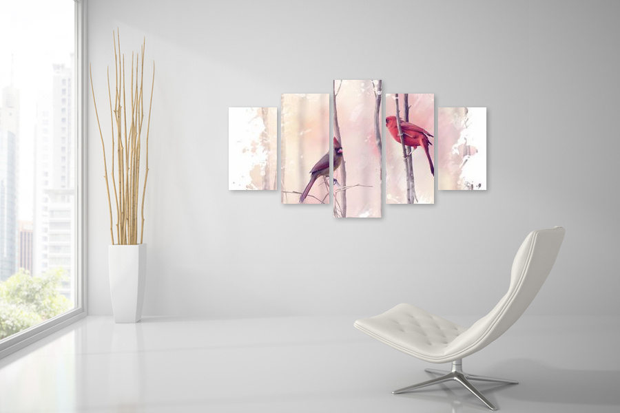 Πίνακας σε καμβά για χώρο που μπορεί να προορίζεται, με αφηρημένο στυλ, minimal διακόσμηση.