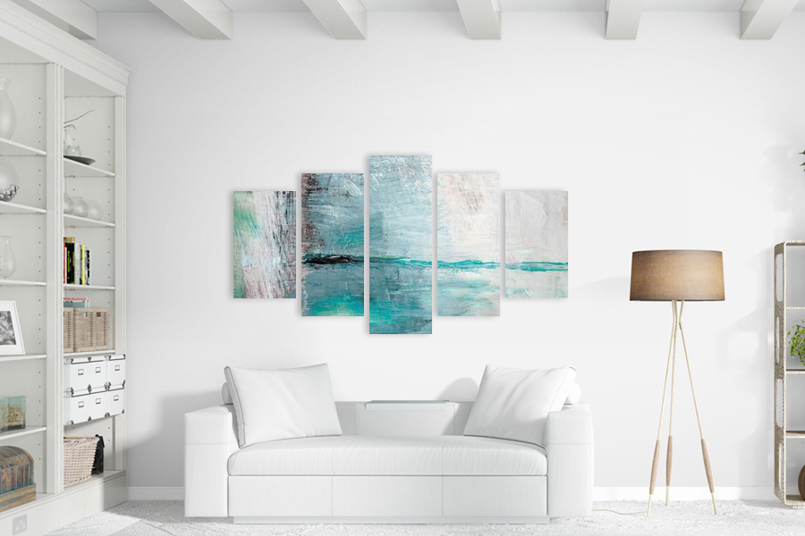 Πίνακας σε καμβά για δωμάτιο με αφηρημένα σχέδια, ρεαλιστικού στυλ και μοντέρνα διακόσμηση.