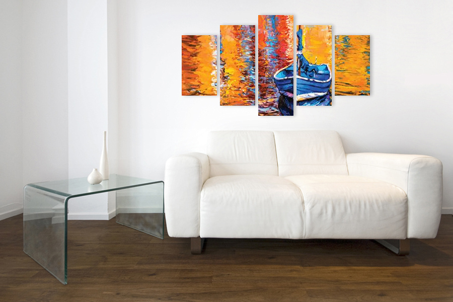 Πίνακας σε καμβά για εσωτερικό χώρο, με αφηρημένο θέμα, σε μοντέρνο στυλ διακόσμησης.