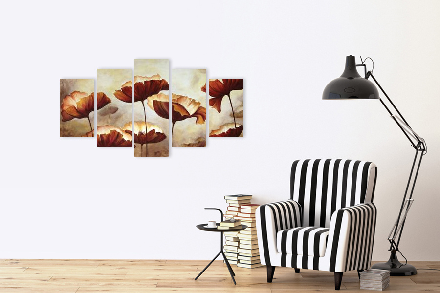 Πίνακας σε καμβά για μοντέρνο χώρο, με αφηρημένο θέμα, στυλ διακόσμησης minimal.