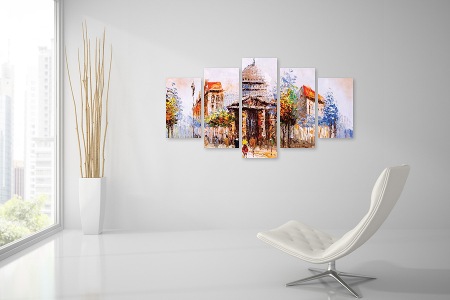 Πίνακας σε καμβά για το σαλόνι με αφηρημένο στυλ, κατάλληλος για μοντέρνο χώρο.