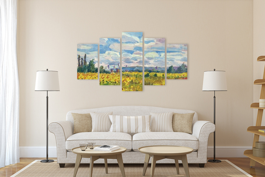 Πίνακας σε καμβά για χώρο που μπορεί να προορίζεται, με στυλ αφηρημένο και μοντέρνα διακόσμηση.