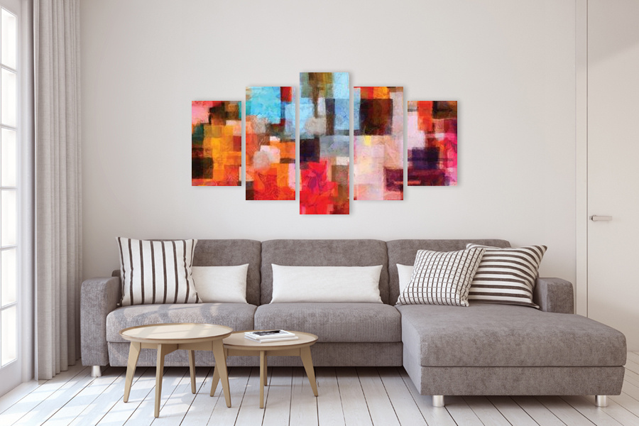 Πίνακας σε καμβά για χώρο που μπορεί να προορίζεται, με αφηρημένο στυλ, ιδανικός για μοντέρνα διακόσμηση.