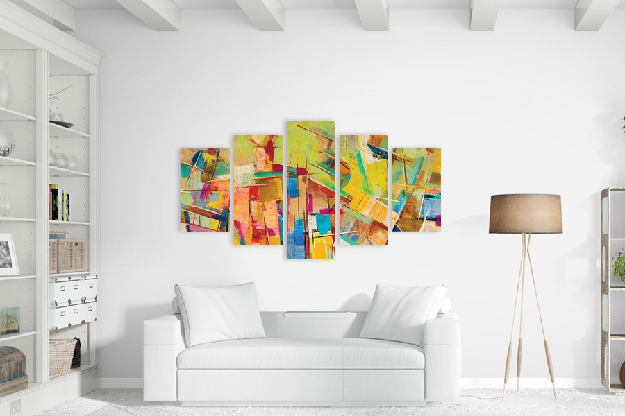 Πίνακας σε καμβά για χώρο που μπορεί να προορίζεται, με αφηρημένο στυλ, ιδανικός για μοντέρνα διακόσμηση.