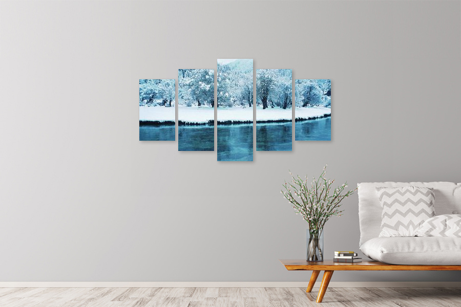 Πίνακας σε καμβά του τοπίου, με φυσικά στοιχεία, σε ρεαλιστικό στυλ, κατάλληλος για οποιοδήποτε χώρο.