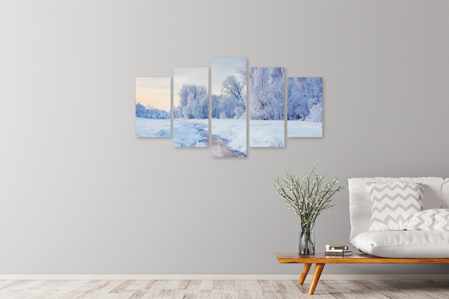 Πίνακας σε καμβά τοπίου, με φυσικά τοπία, σε ρεαλιστικό στυλ, ιδανικός χώρος που μπορεί να προορίζεται είναι το σαλόνι.