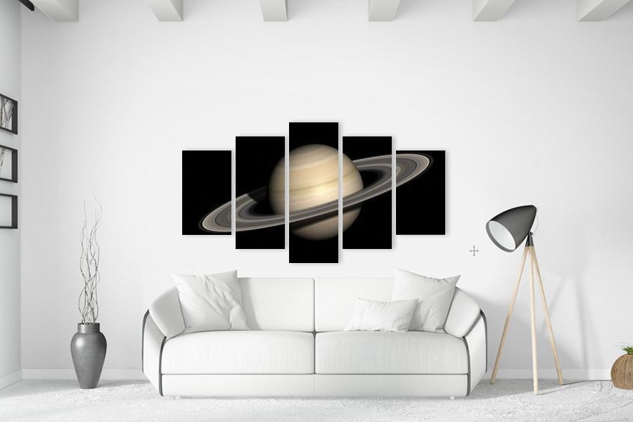 Πίνακας σε καμβά για δωμάτιο, με θέμα το διάστημα, μοντέρνο στυλ διακόσμησης.