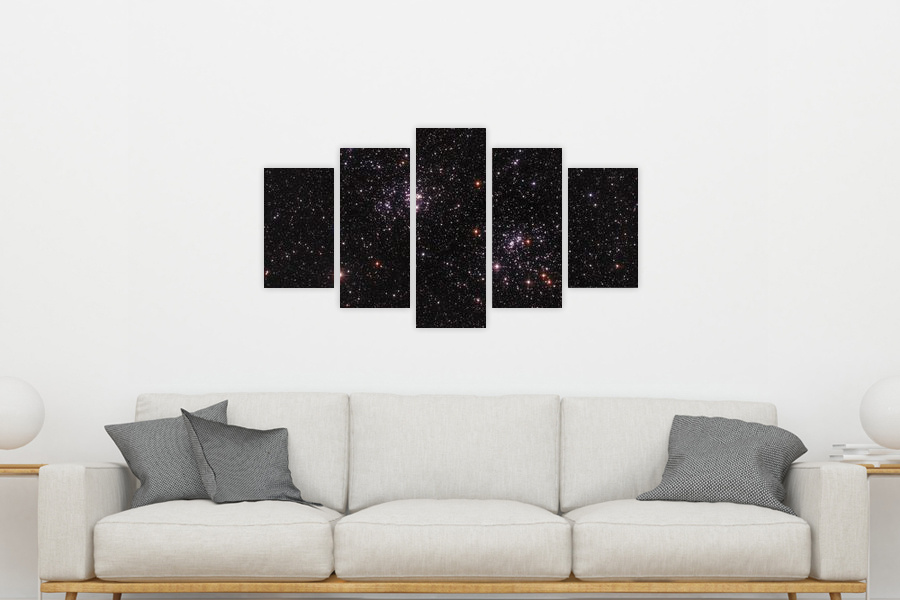 Πίνακας σε καμβά για δωμάτιο, με θέμα το διάστημα, αφηρημένο στυλ, μοντέρνα διακόσμηση.