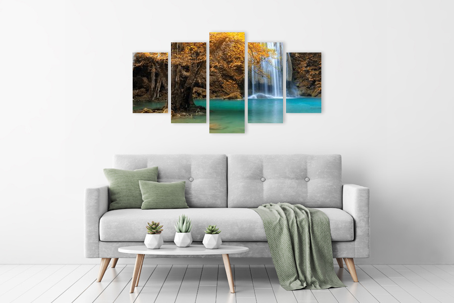 Πίνακας σε καμβά για χώρους που μπορεί να προορίζεται, τοπίο φυσικής ομορφιάς, με ρεαλιστικό και μοντέρνο στυλ διακόσμησης.