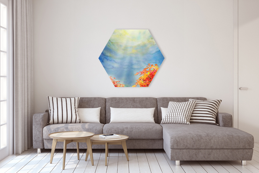 Πίνακας σε καμβά για χώρο που μπορεί να προορίζεται για σαλόνι, ρεαλιστικού στυλ διακόσμησης.