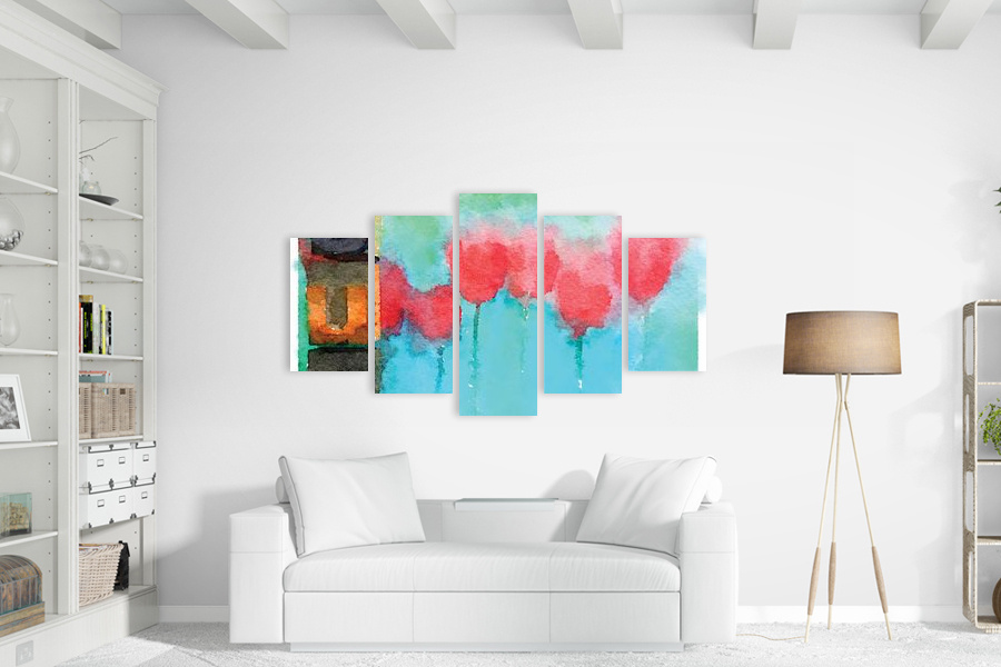 Πίνακας σε καμβά για σαλόνι, με αφηρημένα σχέδια, μοντέρνο στυλ διακόσμησης.