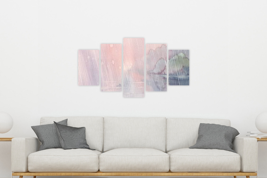 Πίνακας σε καμβά για γραφείο, με αφηρημένα σχέδια, μοντέρνο στυλ διακόσμησης.