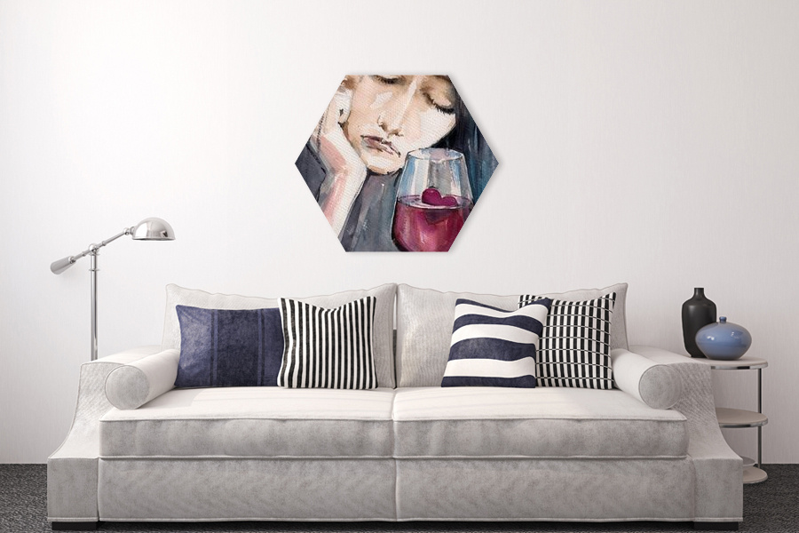 Πίνακας σε καμβά για χώρο που μπορεί να προορίζεται με αφηρημένα σχέδια, μοντέρνο στυλ διακόσμησης.