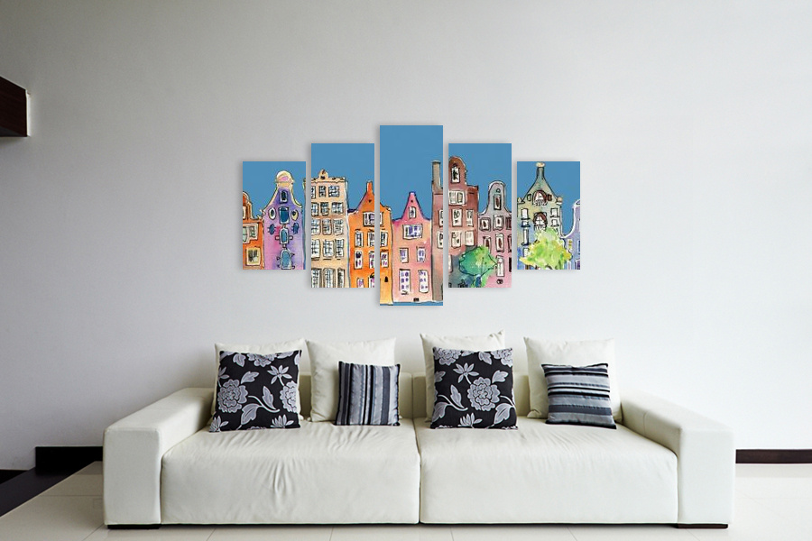 Πίνακας σε καμβά για σαλόνι, με αφηρημένα σχέδια, μοντέρνα διακόσμηση, ιδανικός για χώρους που μπορεί να προορίζονται.