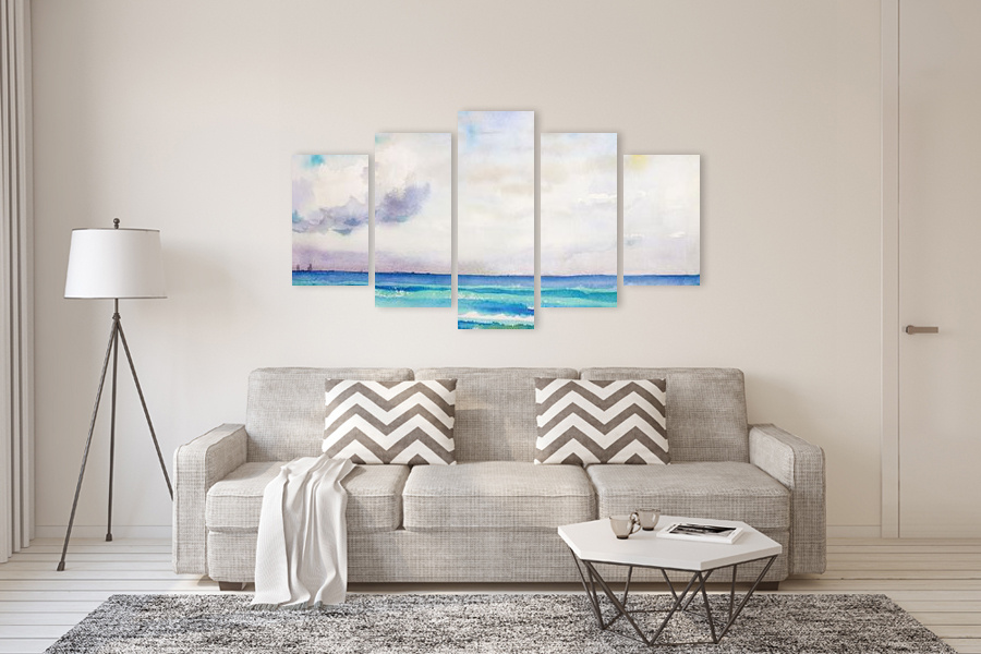 Πίνακας σε καμβά για μοντέρνο χώρο, με αφηρημένο σχέδιο, στυλ διακόσμησης μοντέρνο.