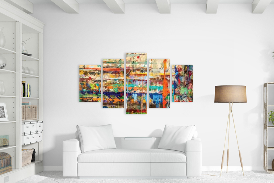 Πίνακας σε καμβά για μοντέρνο χώρο, με αφηρημένο σχέδιο, ιδανικός για σύγχρονη διακόσμηση.