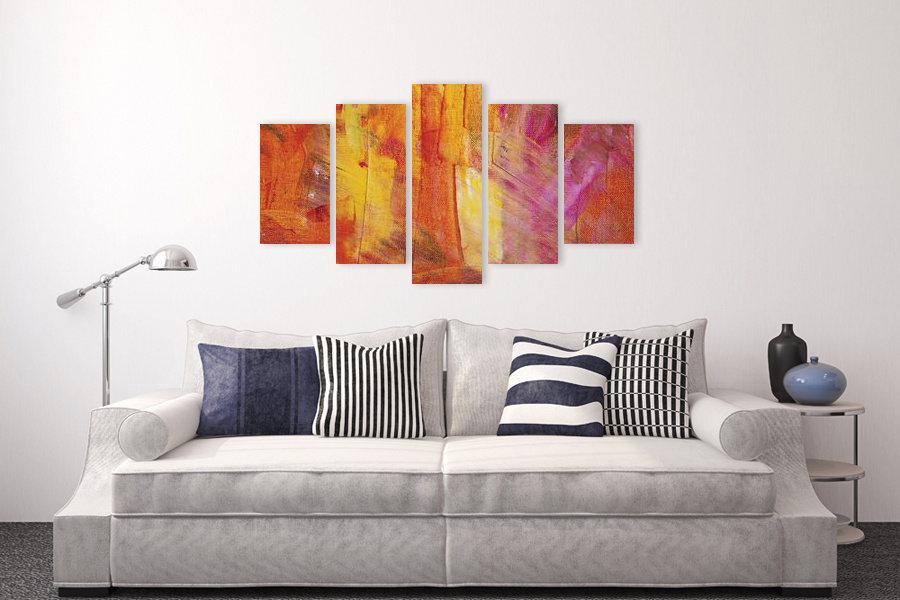 Πίνακας σε καμβά για μοντέρνο χώρο, με αφηρημένο σχέδιο, στυλ διακόσμησης minimal.