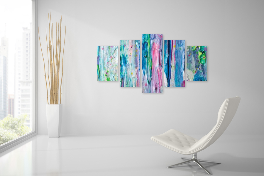 Πίνακας σε καμβά για σύγχρονο χώρο, με αφηρημένο σχέδιο, ιδανικός για minimal διακόσμηση.