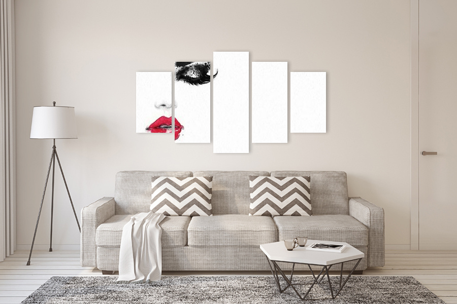 Πίνακας σε καμβά, με αφηρημένο θέμα, κατάλληλος για μοντέρνο χώρο.