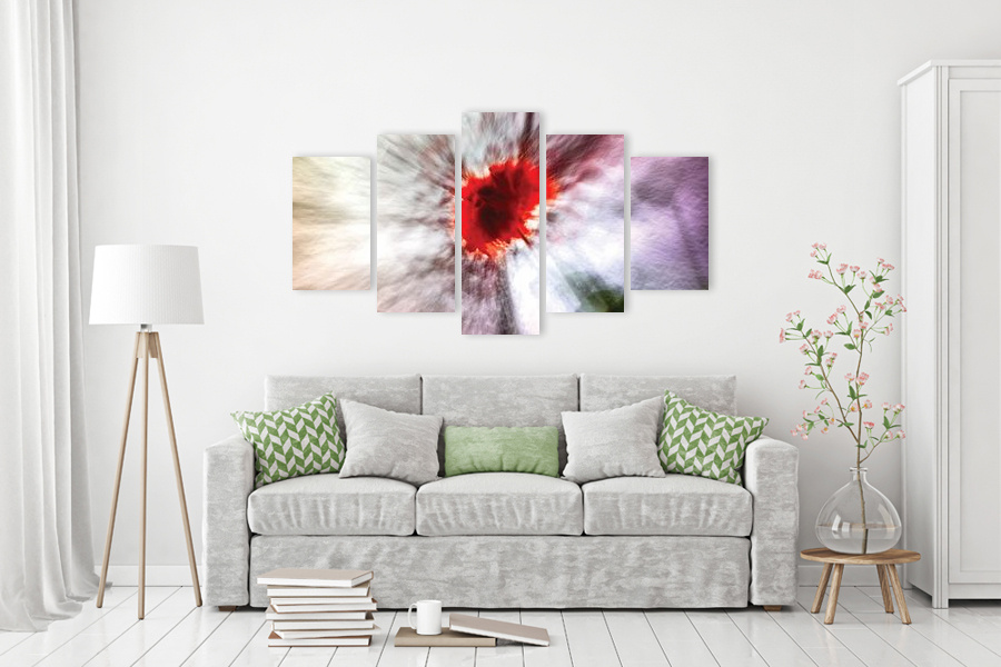 Πίνακας σε καμβά για σαλόνι, χωρίς γνωστό καλλιτέχνη, με αφηρημένο σχέδιο και μοντέρνο στυλ διακόσμησης.