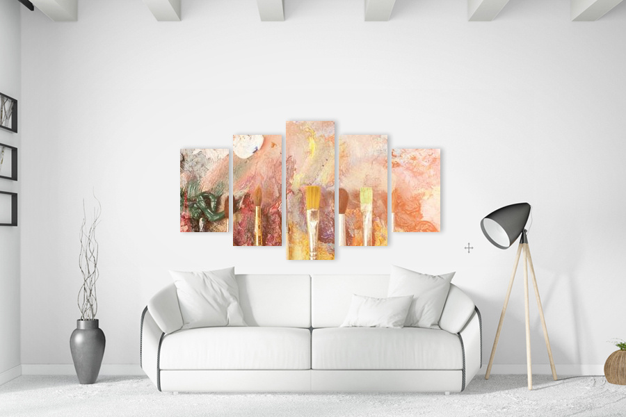 Πίνακας σε καμβά για εσωτερικό χώρο, με αφηρημένο θέμα και μοντέρνο στυλ διακόσμησης.