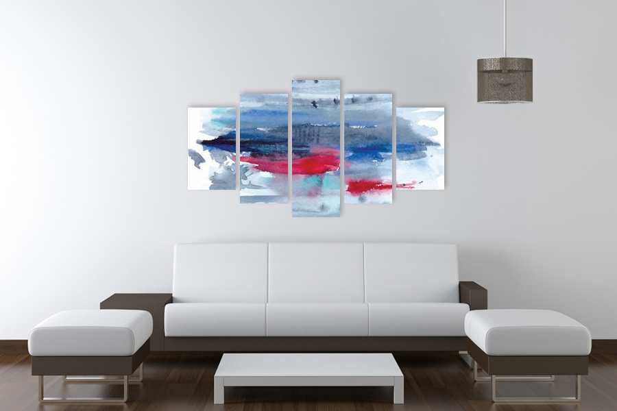 Πίνακας σε καμβά για χώρο που μπορεί να προορίζεται, αφηρημένο στυλ, με μοντέρνα διακόσμηση.