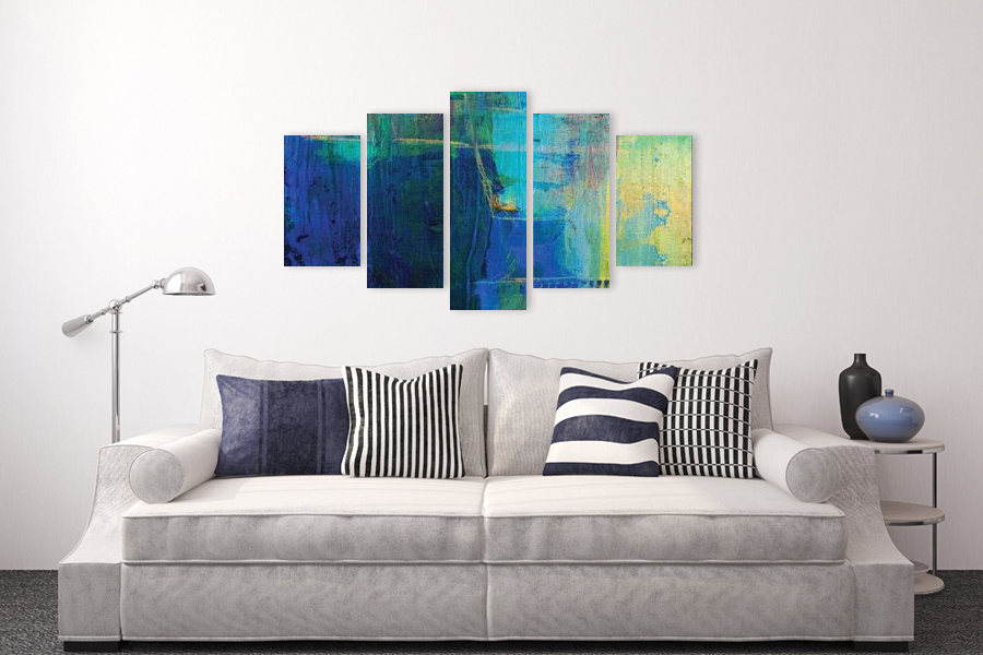 Πίνακας σε καμβά για χώρος που μπορεί να προορίζεται, με αφηρημένο στυλ και μοντέρνα διακόσμηση.