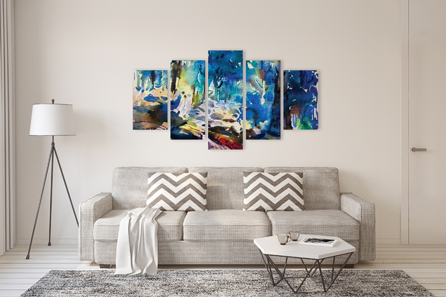 Πίνακας σε καμβά, με αφηρημένο σχέδιο, για μοντέρνο χώρο, καλλιτέχνης άγνωστος, τίτλος 'PAIC-224'.