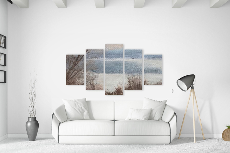 Πίνακας σε καμβά για σαλόνι, αφηρημένο σχέδιο, με μοντέρνο στυλ διακόσμησης.