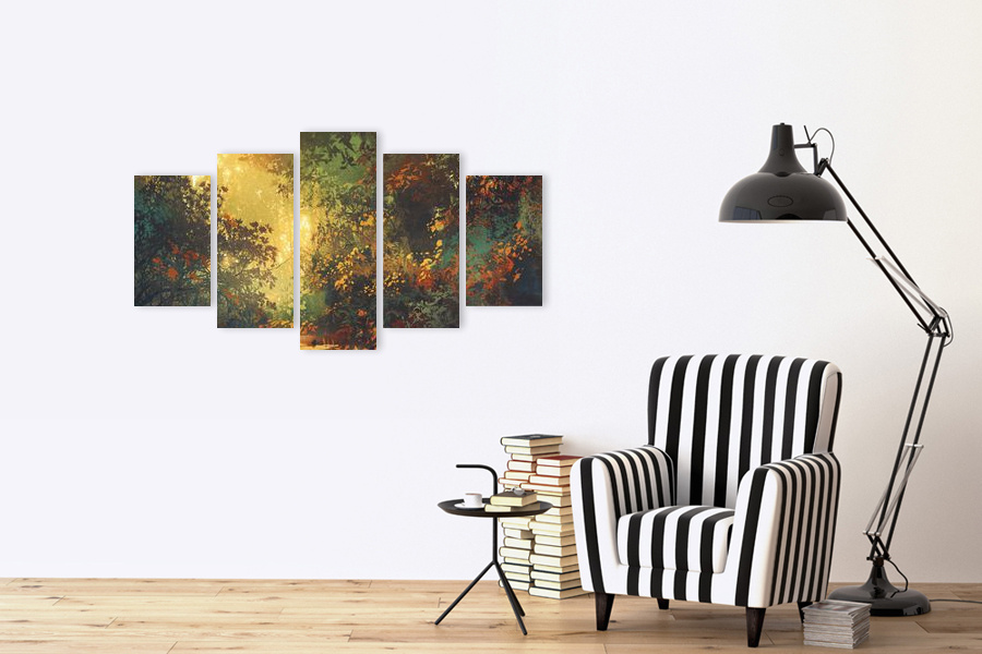 Πίνακας σε καμβά με αφηρημένο σχέδιο, ιδανικός για μοντέρνο χώρο διακόσμησης.