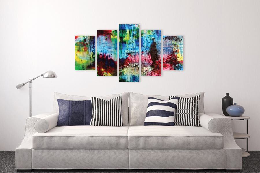 Πίνακας σε καμβά για δωμάτιο, με αφηρημένα σχέδια, μοντέρνο στυλ διακόσμησης.