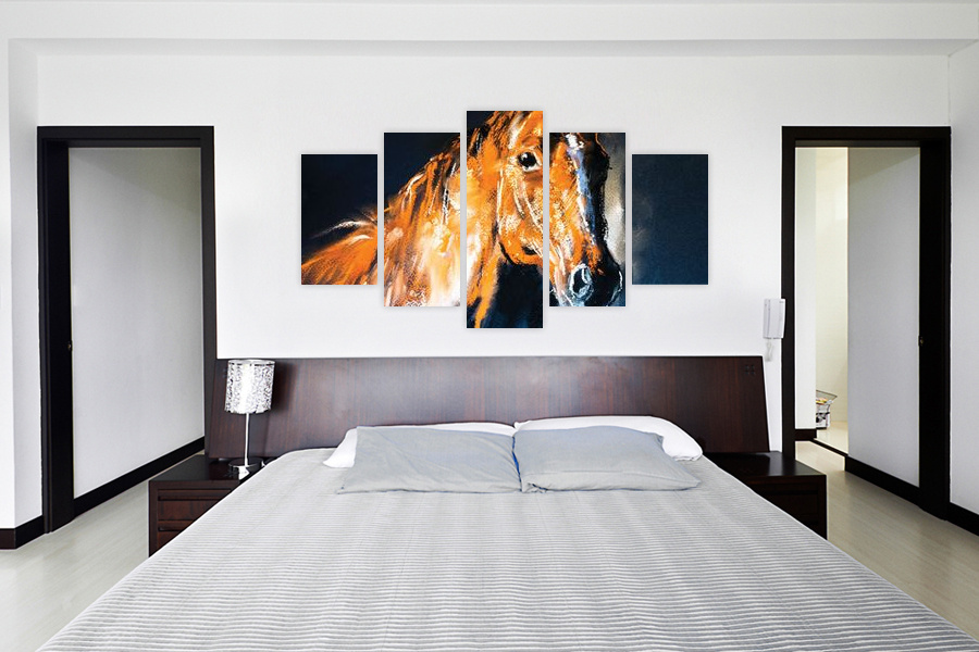 Πίνακας σε καμβά για σαλόνι, με αφηρημένο στυλ και μοντέρνα διακόσμηση.