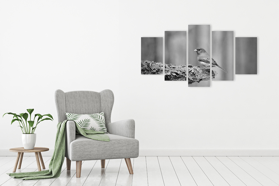 Πίνακας σε καμβά για χώρο που μπορεί να προορίζεται, με ασπρόμαυρη εικόνα σε μοντέρνο στυλ διακόσμησης.