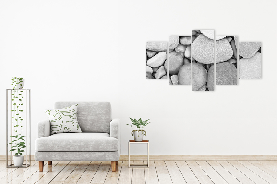 Πίνακας σε καμβά ασπρόμαυρης εικόνας με μοντέρνο στυλ διακόσμησης, ιδανικός για χώρους που μπορεί να προορίζονται για σύγχρονη τέχνη.