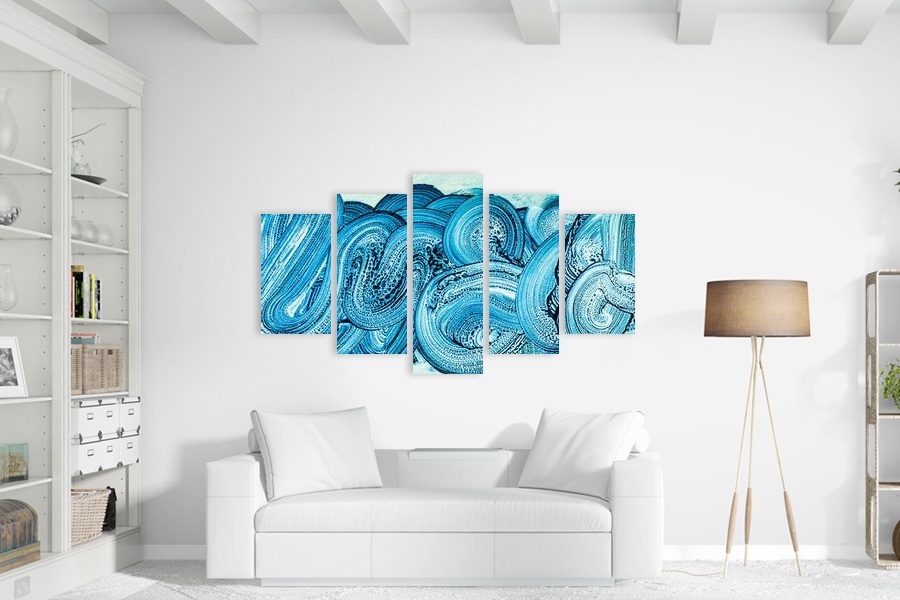 Πίνακας σε καμβά αφηρημένων εικόνων, ιδανικός για σύγχρονο χώρο, με μοντέρνο στυλ διακόσμησης.