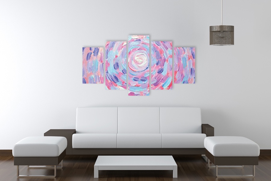 Πίνακας σε καμβά αφηρημένης τέχνης, μοντέρνου στυλ, κατάλληλος για σύγχρονο χώρο διακόσμησης.