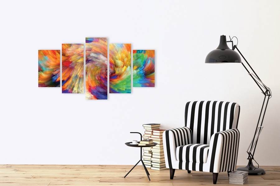 Πίνακας σε καμβά για μοντέρνο χώρο, με αφηρημένο σχέδιο, ιδανικός για ιδιαίτερη διακόσμηση.