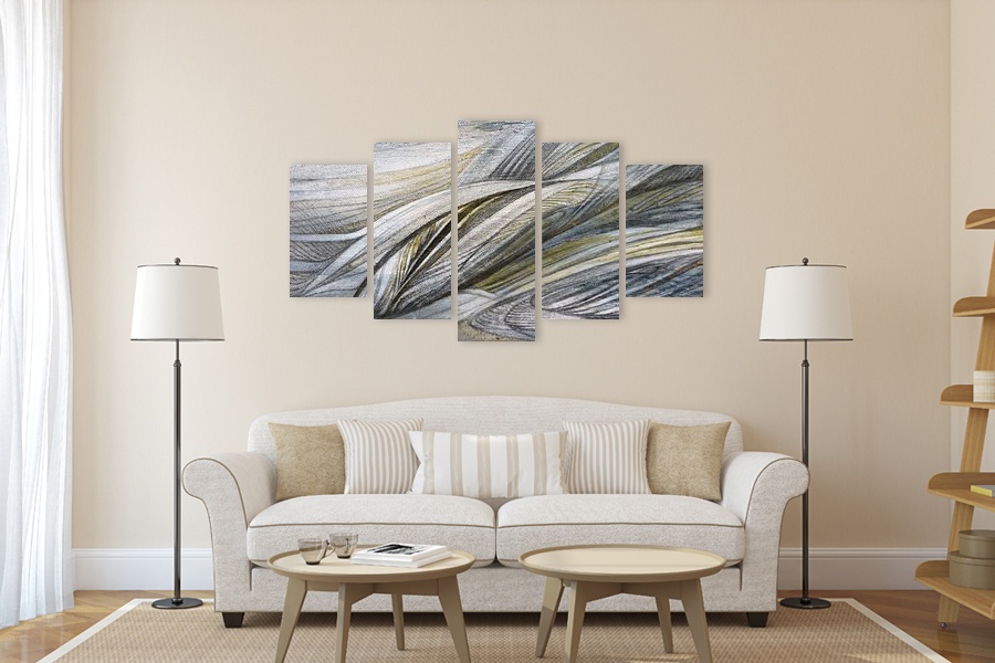 Πίνακας σε καμβά αφηρημένος για σύγχρονο χώρο, με ζωντανά χρώματα και μοντέρνα διακόσμηση.