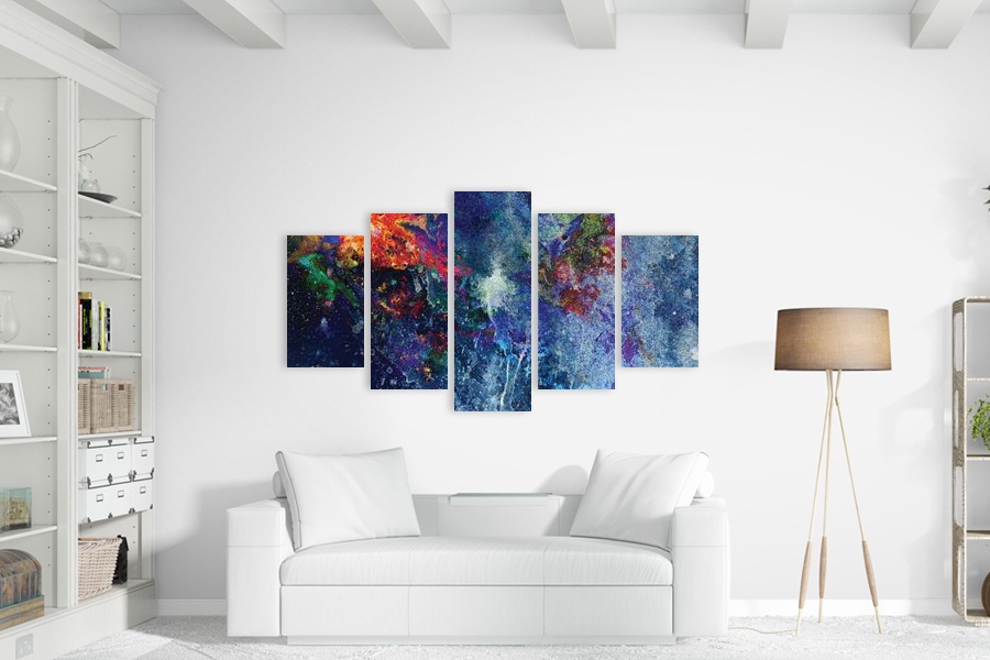 Πίνακας σε καμβά, αφηρημένη εικόνα, για σύγχρονο χώρο, με μοντέρνο στυλ διακόσμησης.