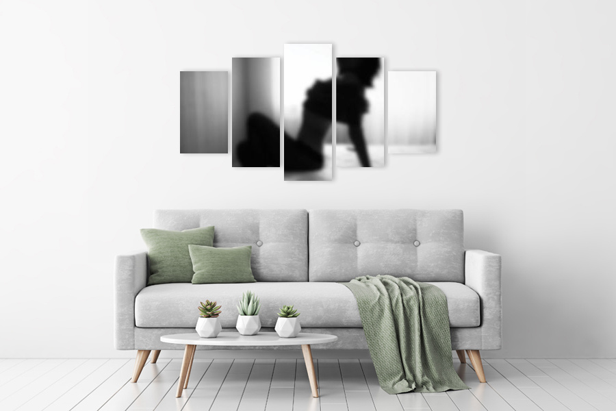 Πίνακας σε καμβά για υπνοδωμάτιο με αισθησιακή εικόνα, αφηρημένο στυλ και μοντέρνα διακόσμηση.