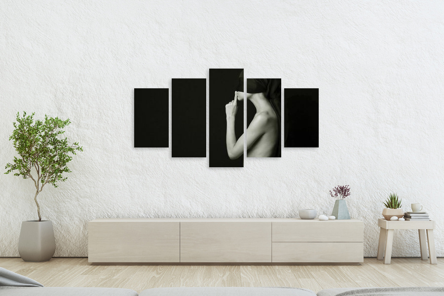 Πίνακας σε καμβά για χώρο που μπορεί να προορίζεται, με αισθησιακή εικόνα, αφηρημένο στυλ, μοντέρνα διακόσμηση.