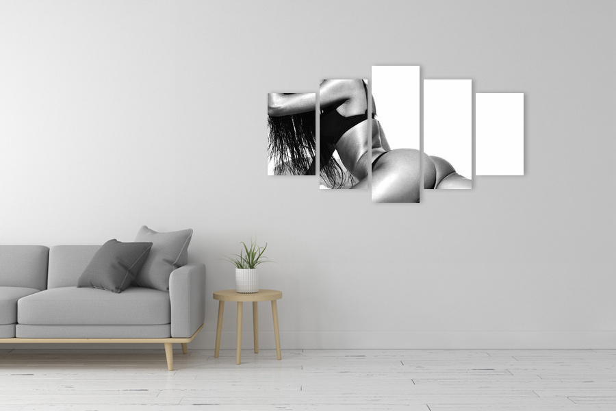 Πίνακας σε καμβά με αισθησιακή εικόνα, μοντέρνο στυλ διακόσμησης.