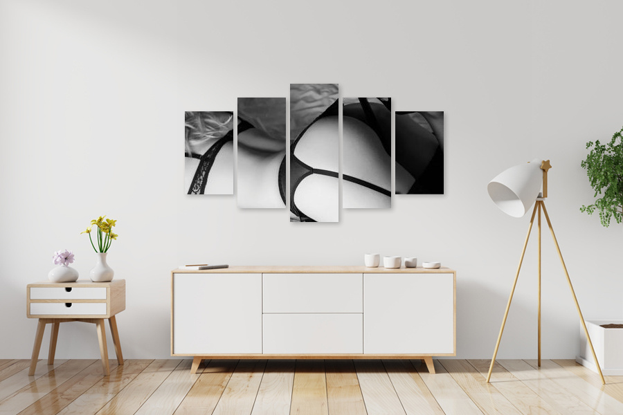 Πίνακας σε καμβά για υπνοδωμάτιο με αισθησιακή εικόνα, μοντέρνο στυλ διακόσμησης.