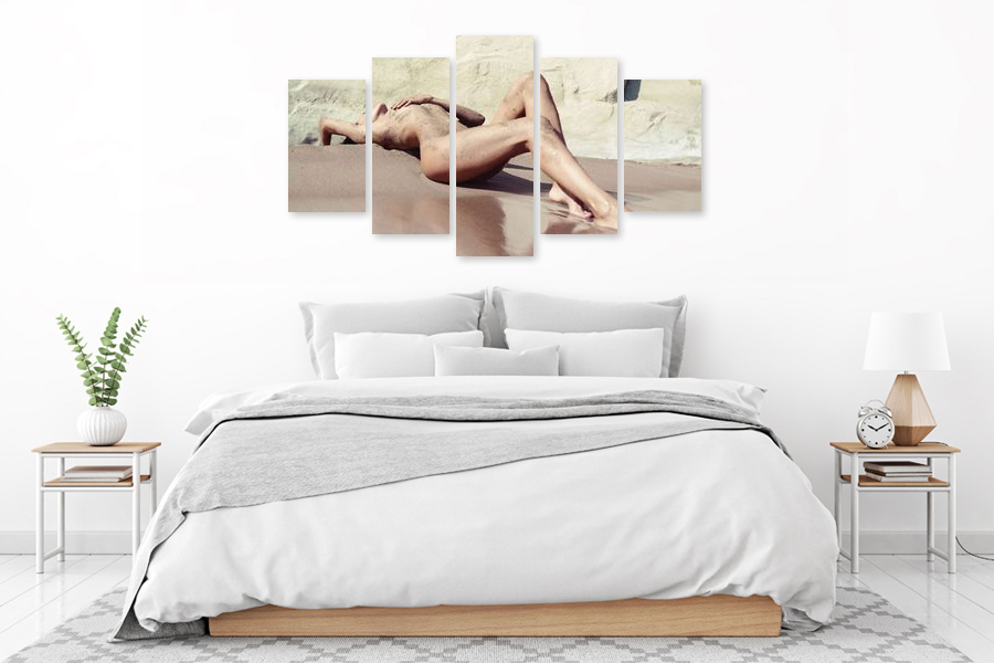 Πίνακας σε καμβά για υπνοδωμάτιο, αισθησιακή εικόνα, στυλ ρεαλιστικού και μοντέρνου διακόσμησης.