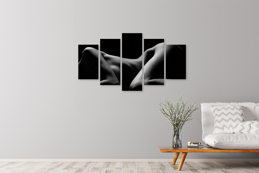 Πίνακας σε καμβά για υπνοδωμάτιο, με αισθησιακή εικόνα, αφηρημένο στυλ και μοντέρνα διακόσμηση.