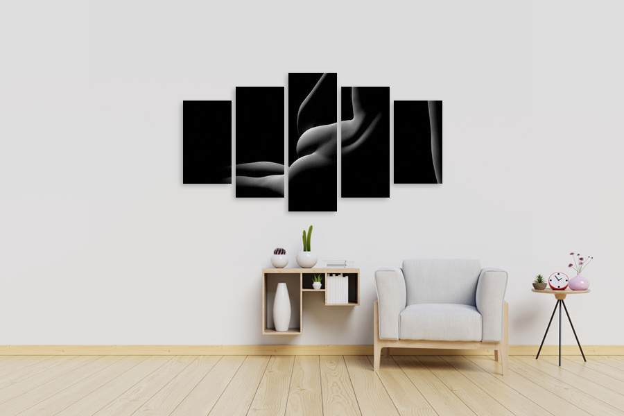 Πίνακας σε καμβά αισθησιακής θεματολογίας, μοντέρνος στυλ διακόσμησης.