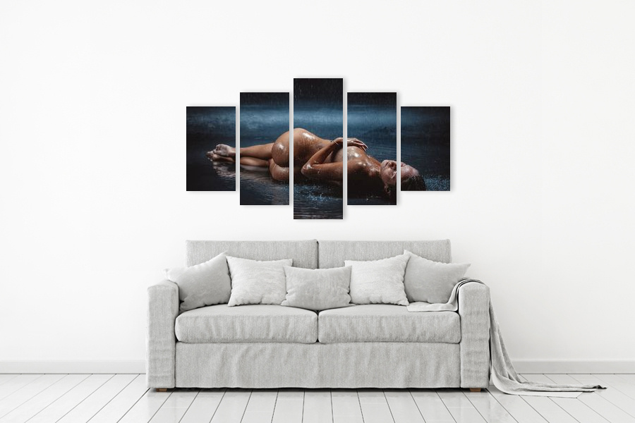 Πίνακας σε καμβά για υπνοδωμάτιο, με αισθησιακή εικόνα, αφηρημένο στυλ και μοντέρνα διακόσμηση.