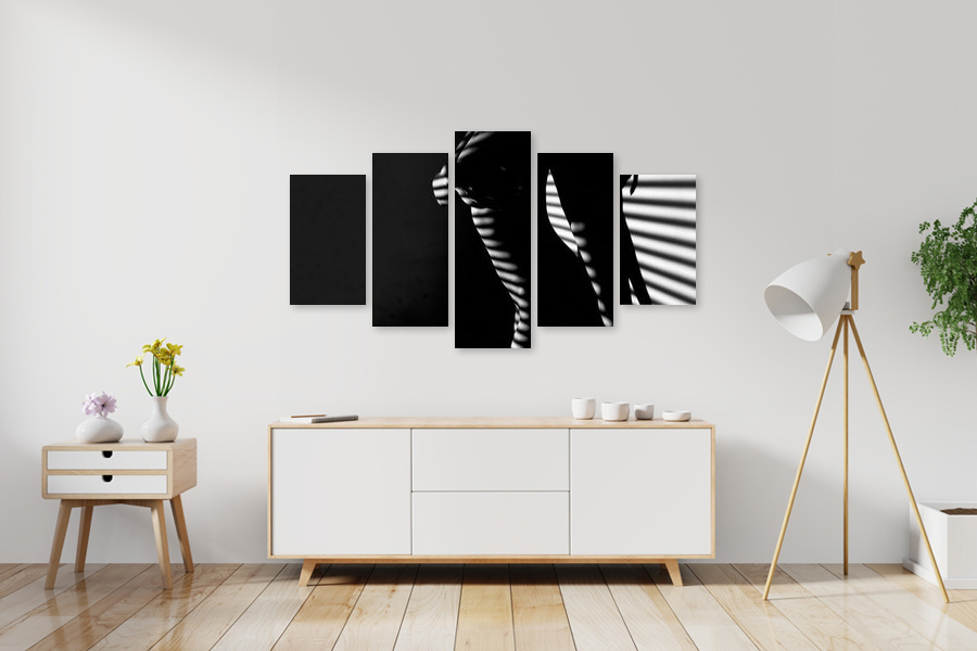 Πίνακας σε καμβά για υπνοδωμάτιο, με αισθησιακή εικόνα, σε αφηρημένο στυλ, μοντέρνα διακόσμηση.